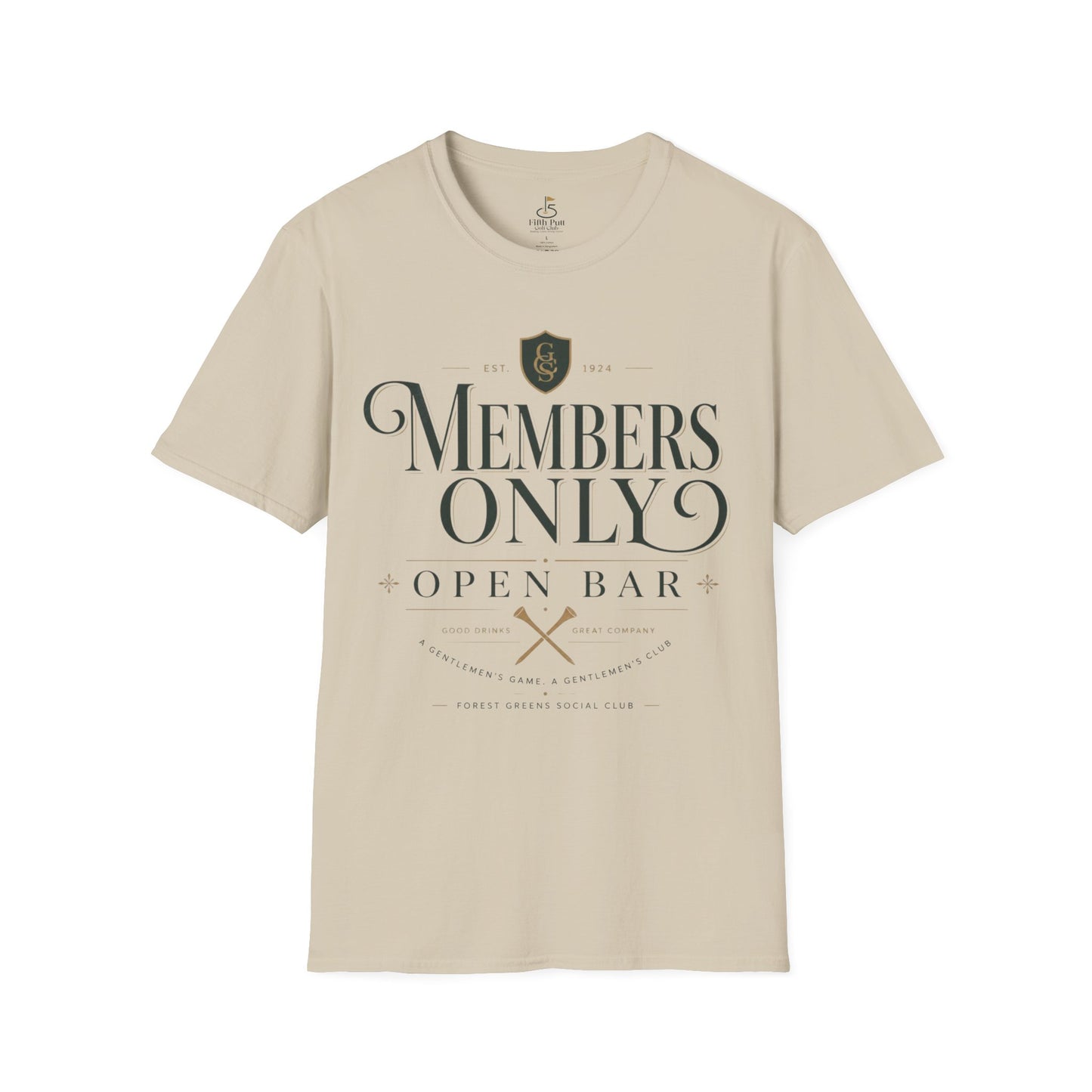 Members Only Open Bar Golf T-Shirt