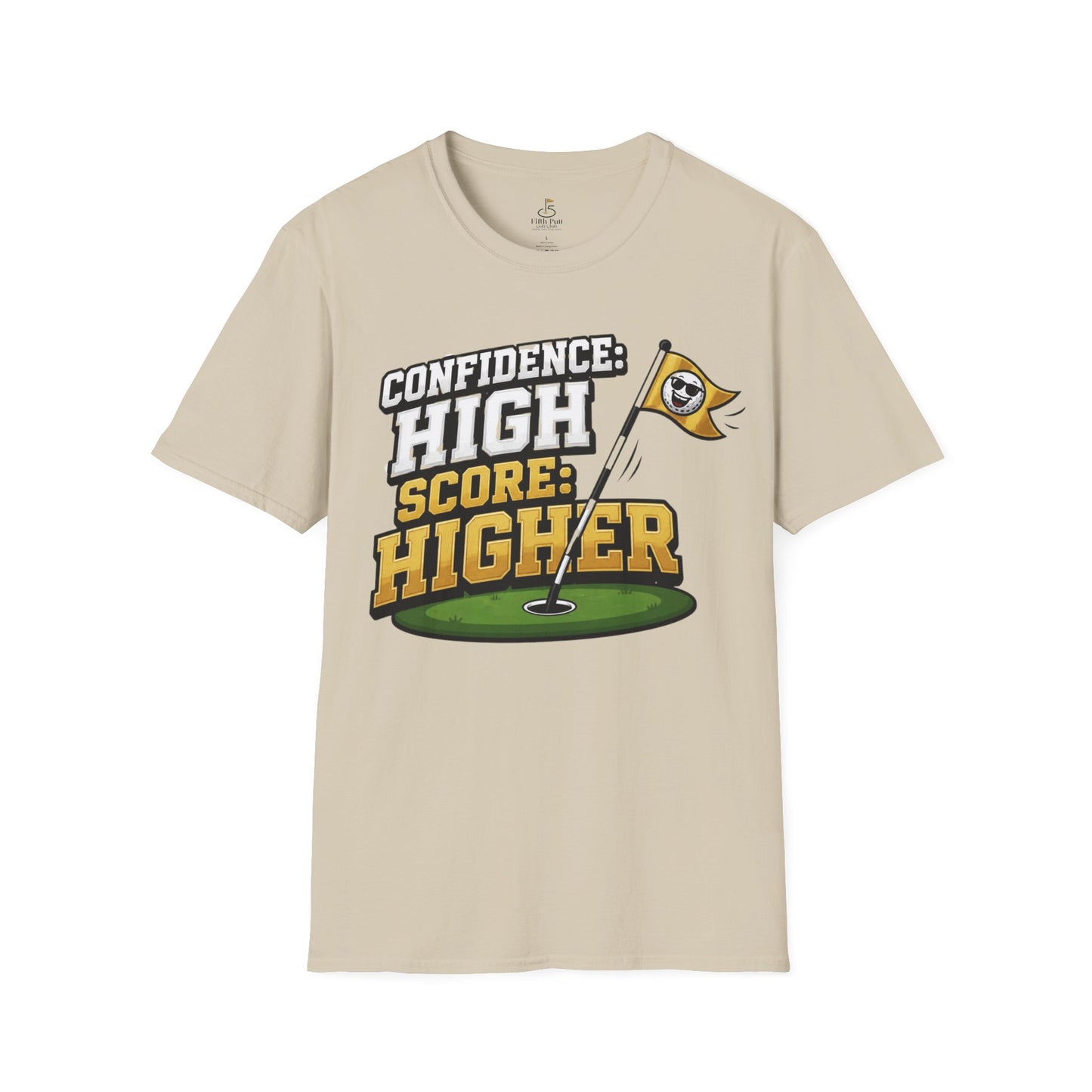 Confidence High Score Higher Golf T-Shirt – Motivational Golf Graphic Tee