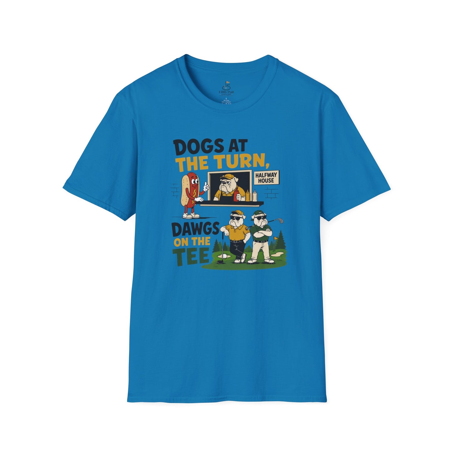 Dogs at the Turn, Dawgs on the Tee Golf T-Shirt
