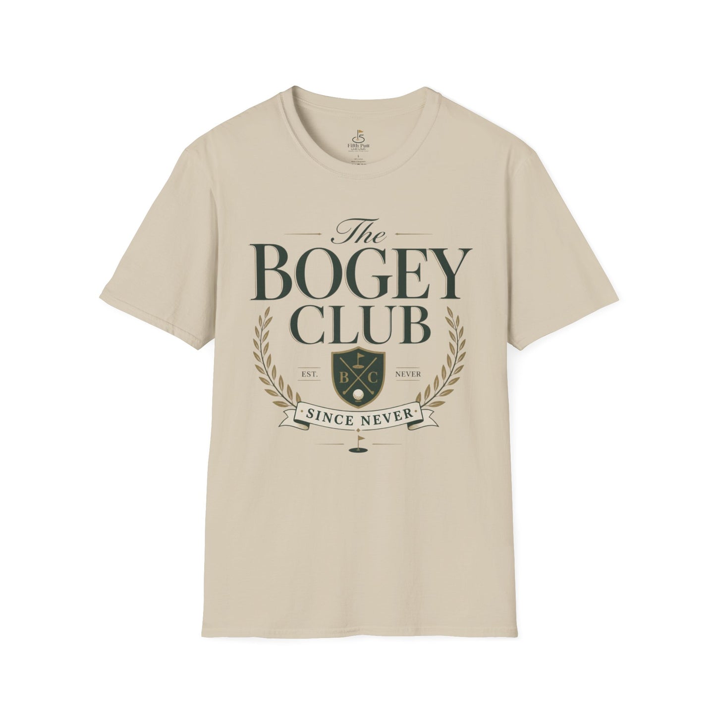 The Bogey Club Golf T-Shirt — 'Since Never' Vintage Golf Humor Tee