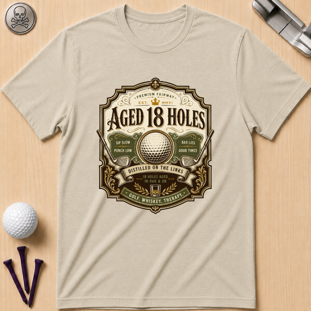 Aged 18 Holes Golf T-Shirt