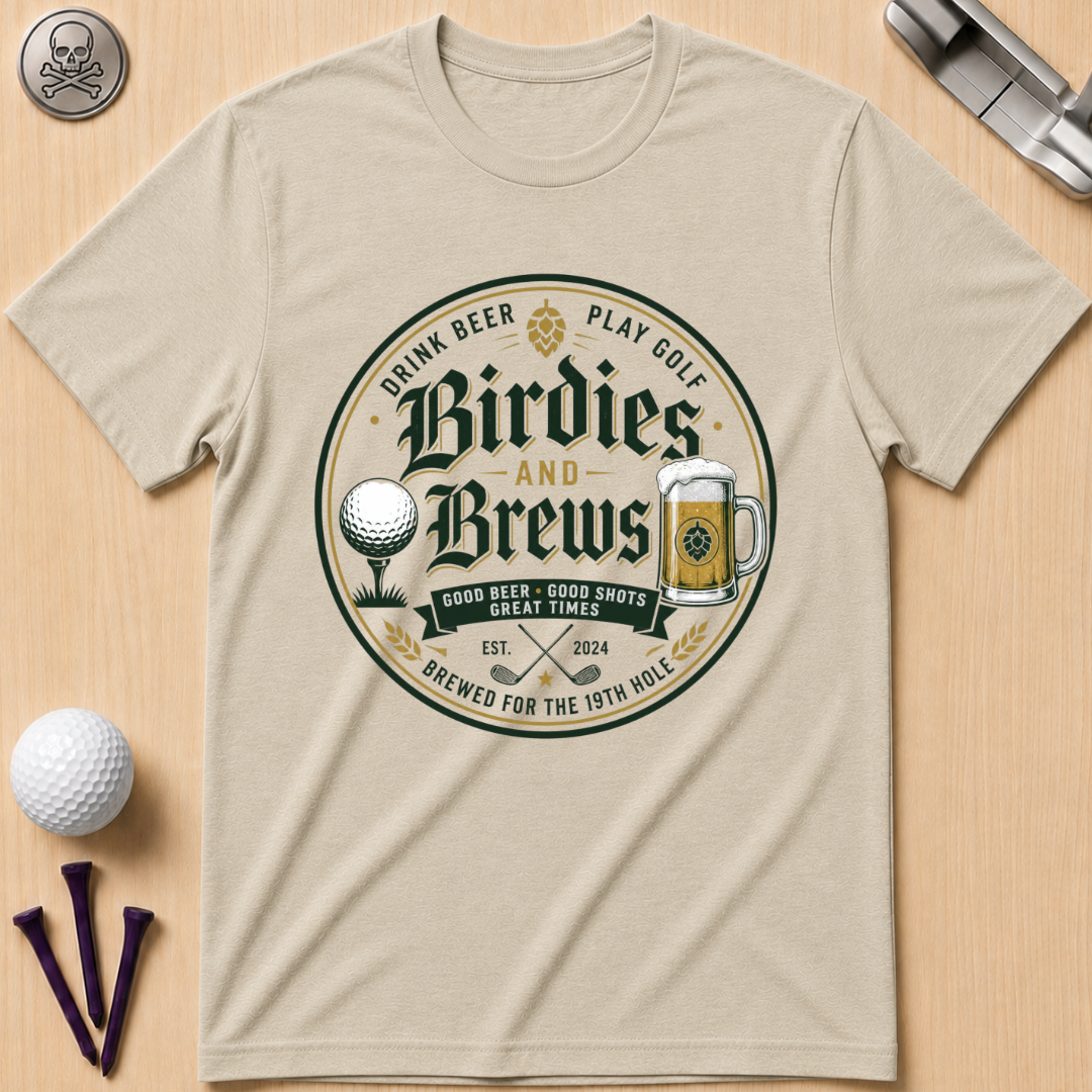 Birdies and Brews Golf T-Shirt