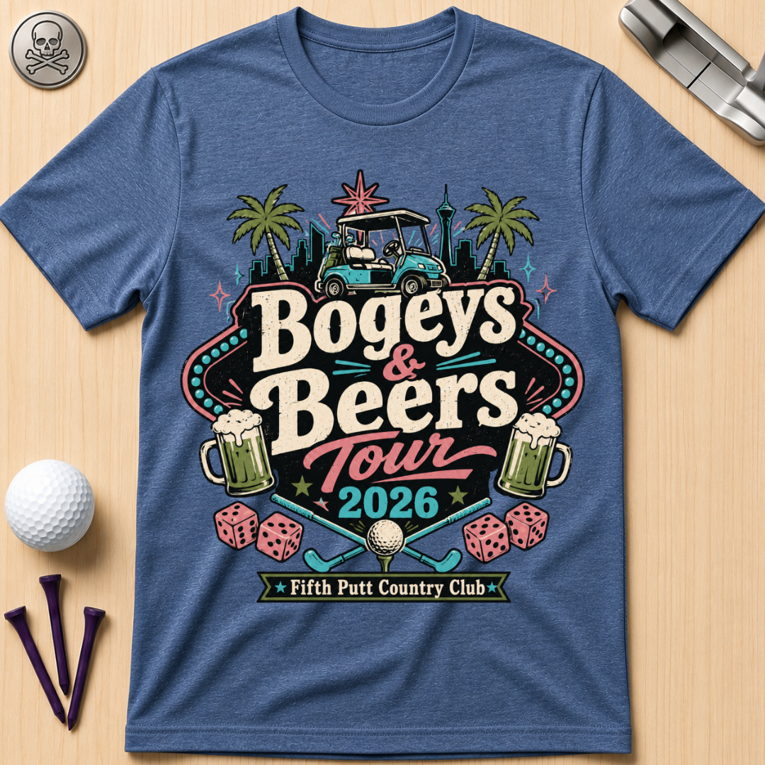 Bogeys & Beers Tour 2026 Golf T-Shirt