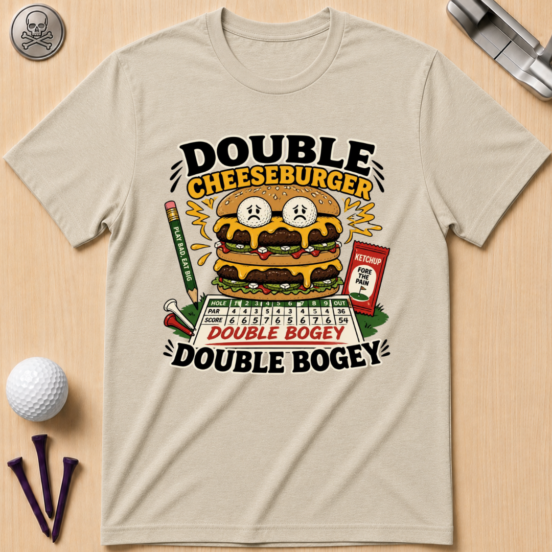 Double Cheeseburger Double Bogey T-Shirts