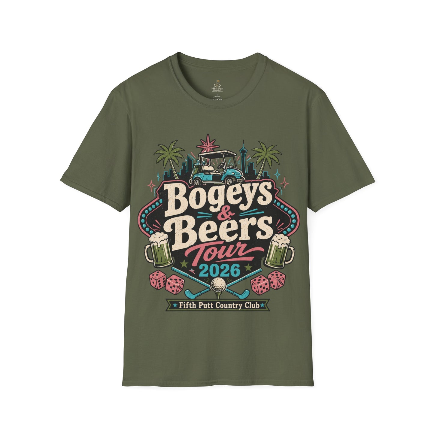 Bogeys & Beers Tour 2026 Golf T-Shirt