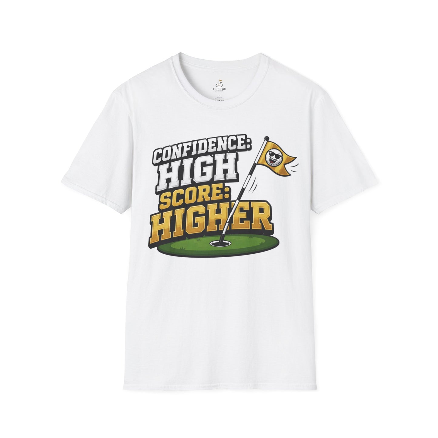 Confidence High Score Higher Golf T-Shirt – Motivational Golf Graphic Tee