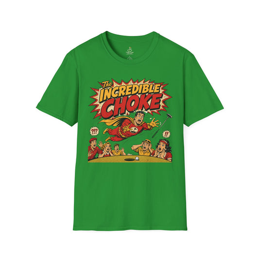The Incredible Choke T-Shirt – Retro Comic Golf Humor Tee