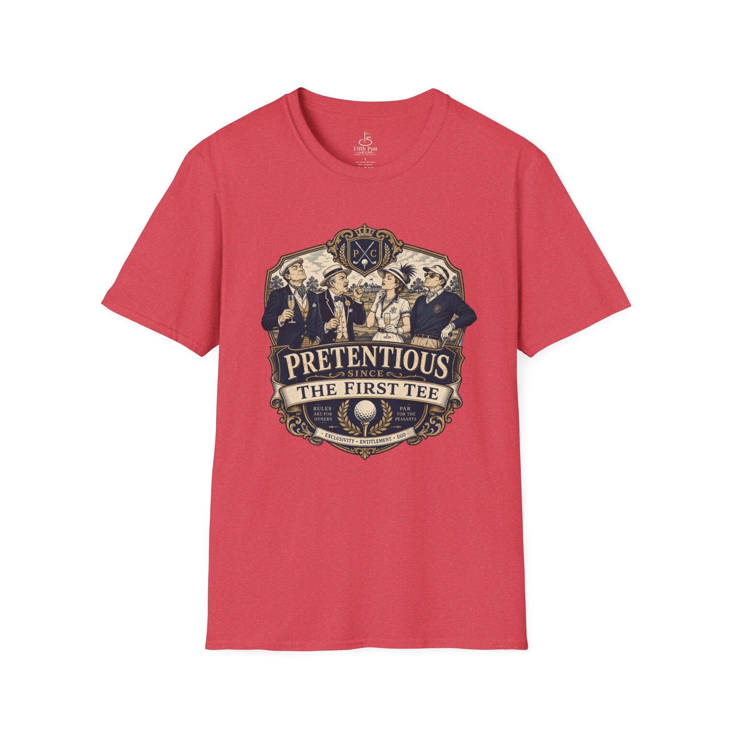 Pretentious The First Tee Golf T-Shirt — Vintage Golfers Crest