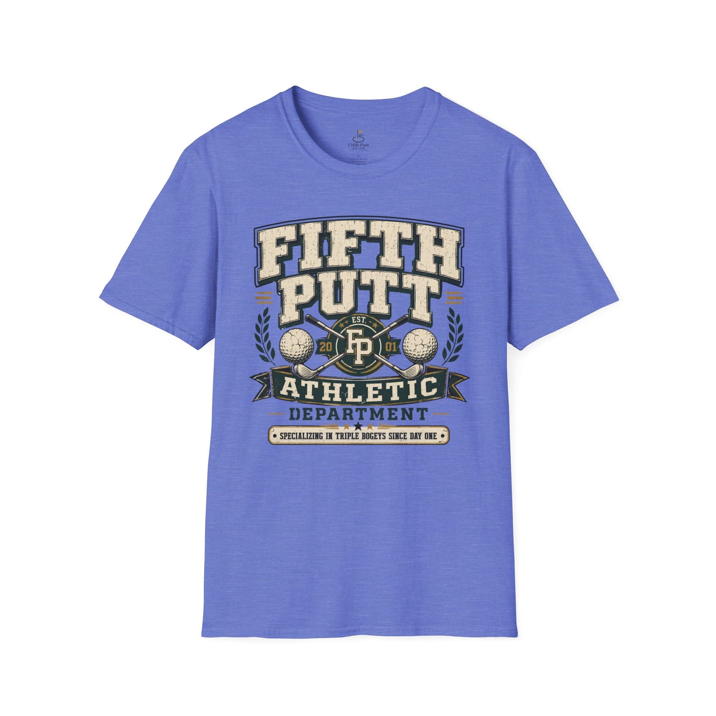 Fifth Putt Athletic Department Golf T‑Shirt — Vintage Golf Club Tee