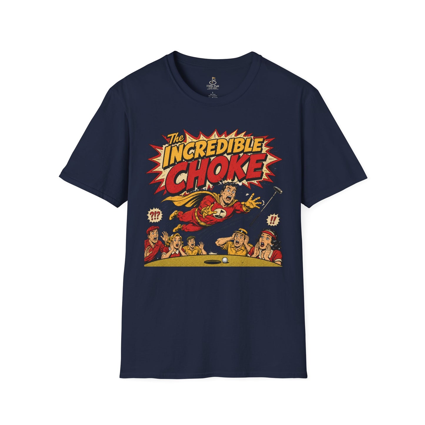 The Incredible Choke T-Shirt – Retro Comic Golf Humor Tee