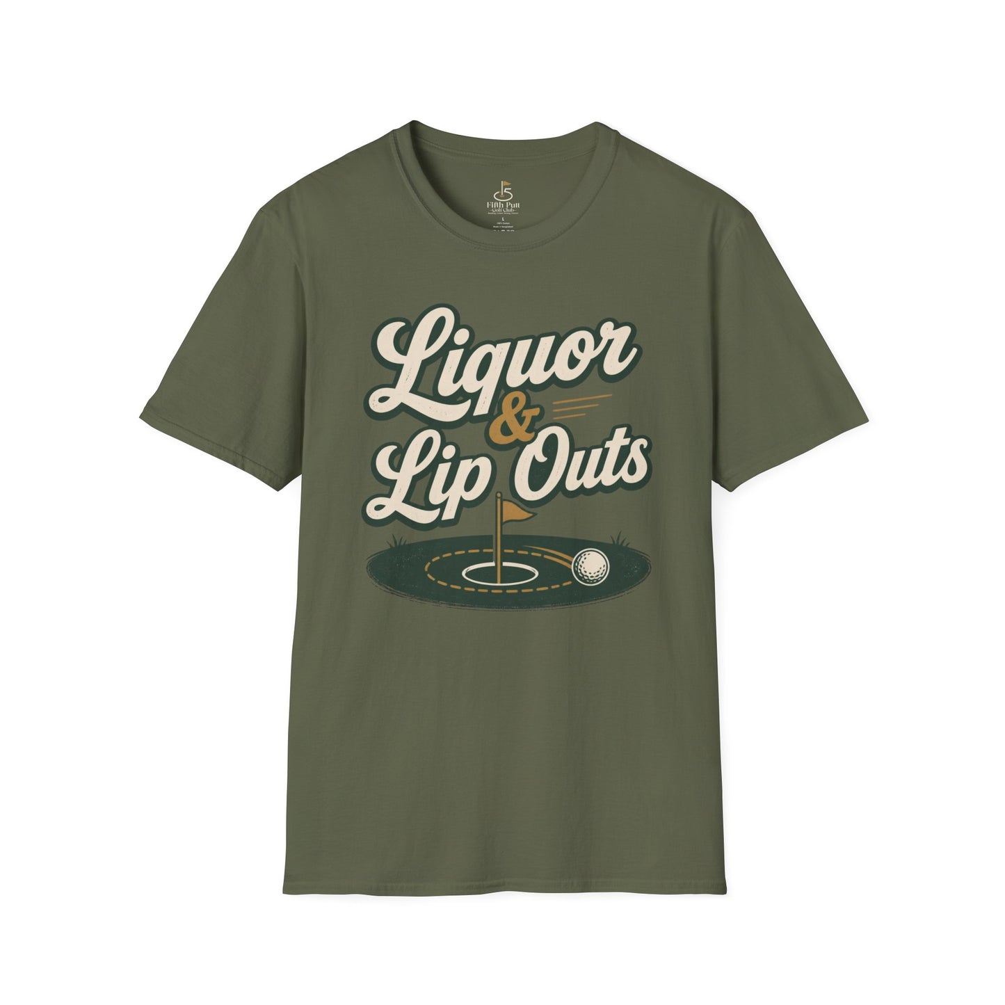 Liquor & Lip Outs Golf T-Shirt