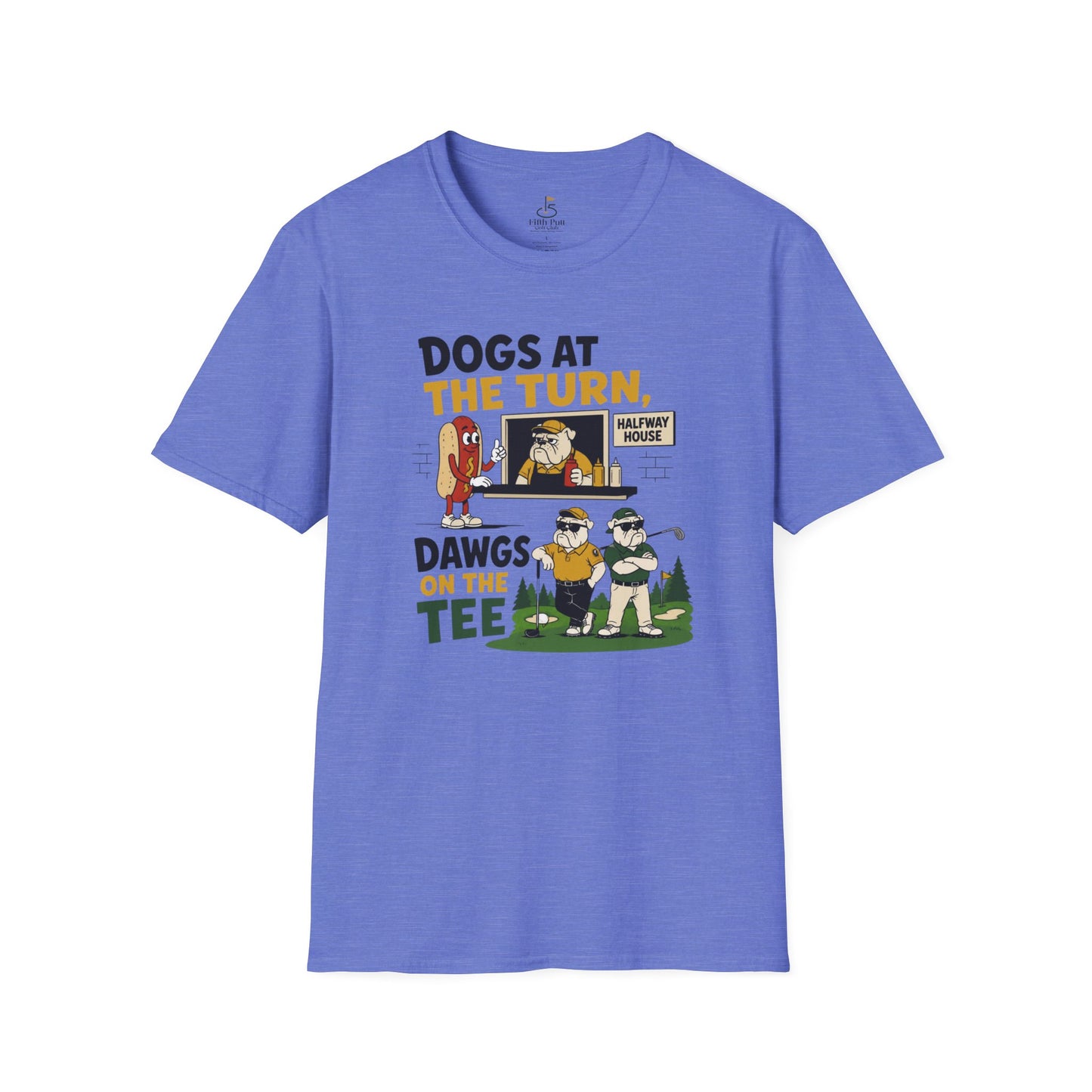 Dogs at the Turn, Dawgs on the Tee Golf T-Shirt