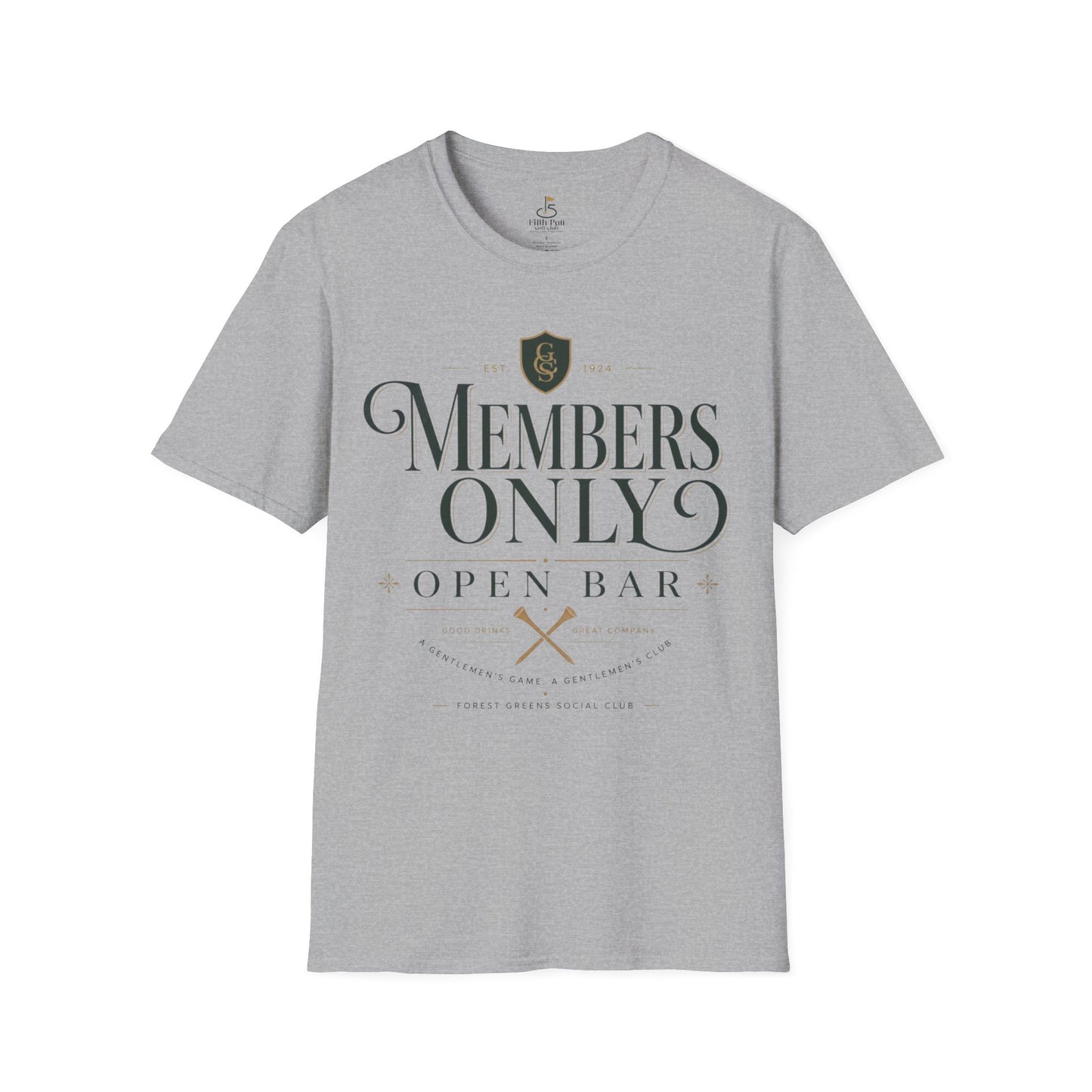 Members Only Open Bar Golf T-Shirt
