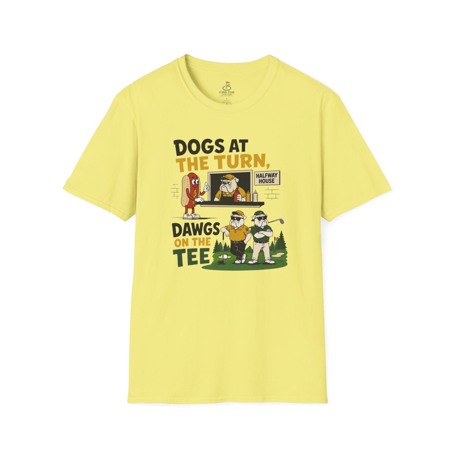 Dogs at the Turn, Dawgs on the Tee Golf T-Shirt