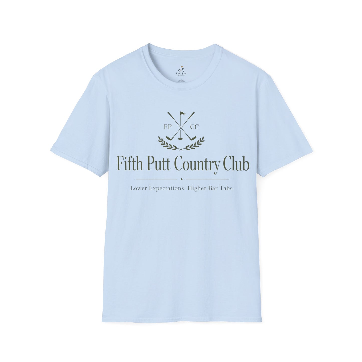 Fifth Putt Country Club Golf T-Shirt – Classic Golf Club Logo Tee