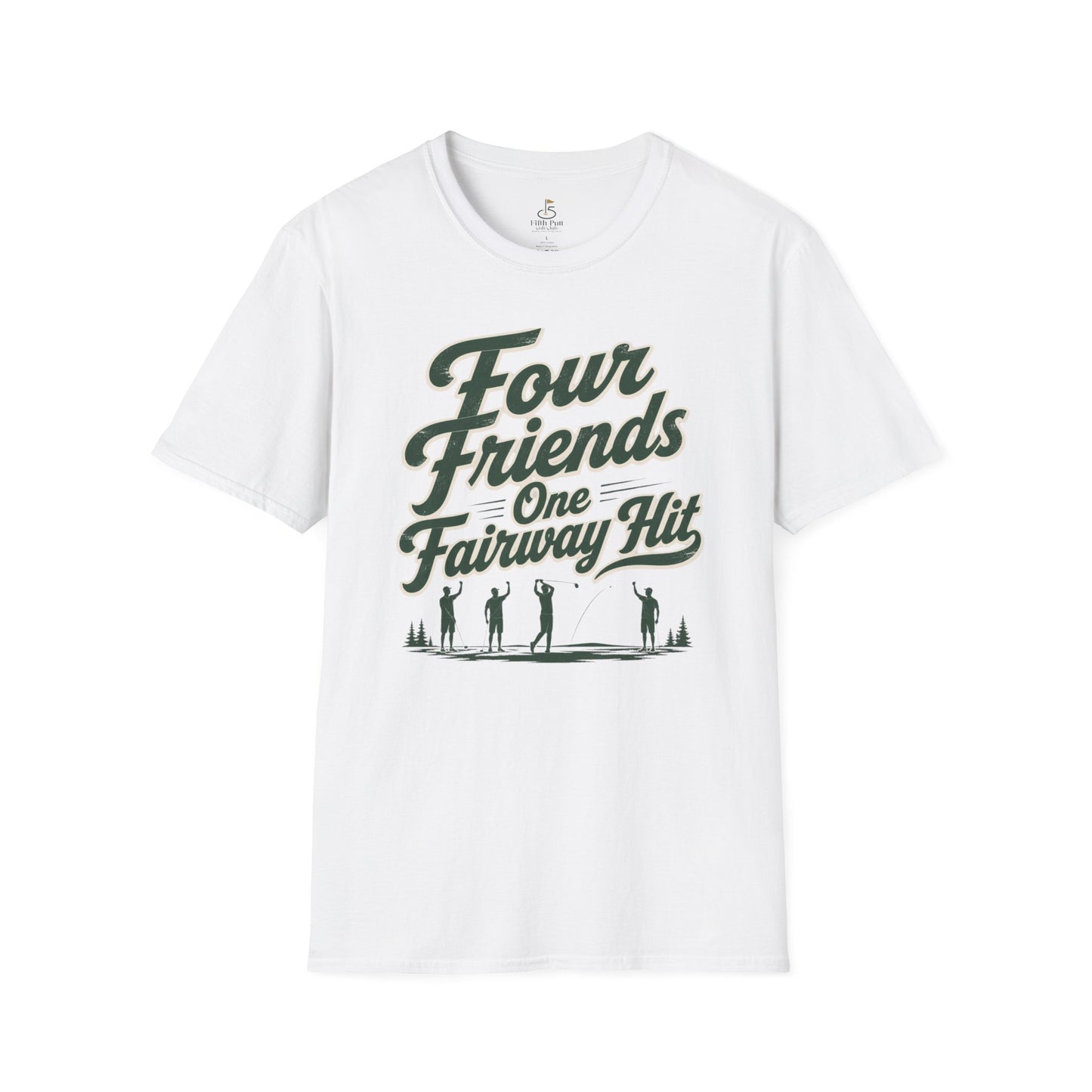 Four Friends One Fairway Hit Golf T-Shirt - Casual Golfing Tee