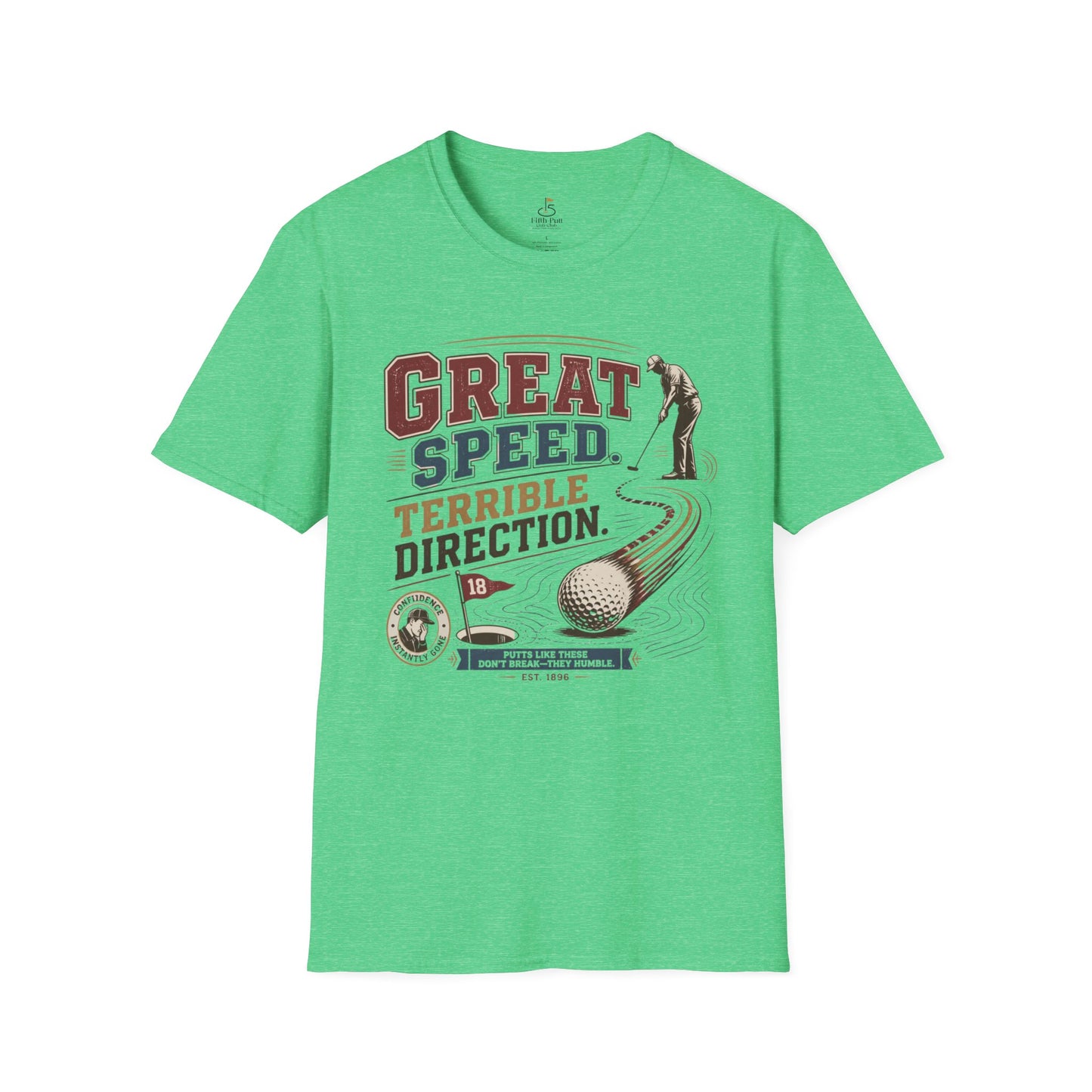 Great Speed, Terrible Direction Golf T-Shirt - Vintage Golf Humor Tee