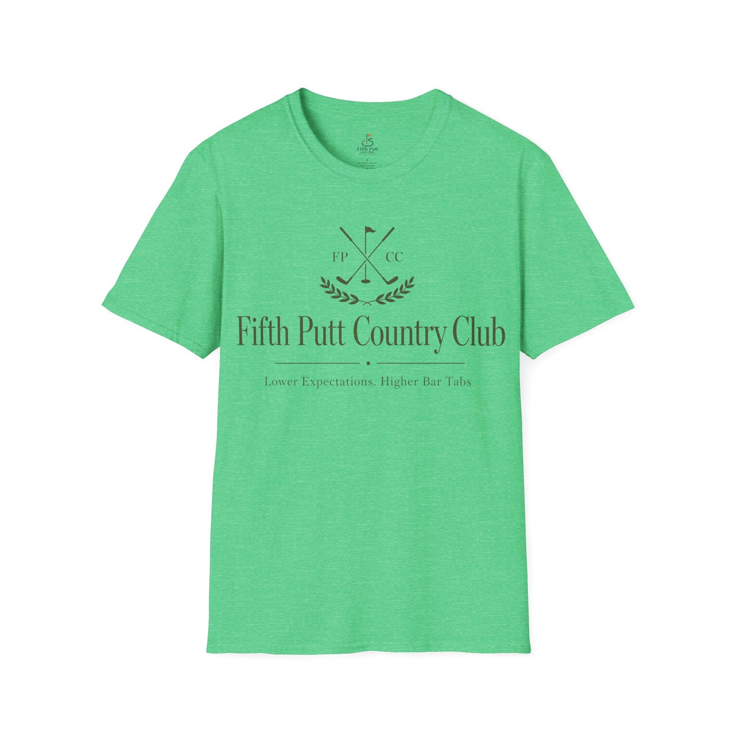 Fifth Putt Country Club Golf T-Shirt – Classic Golf Club Logo Tee
