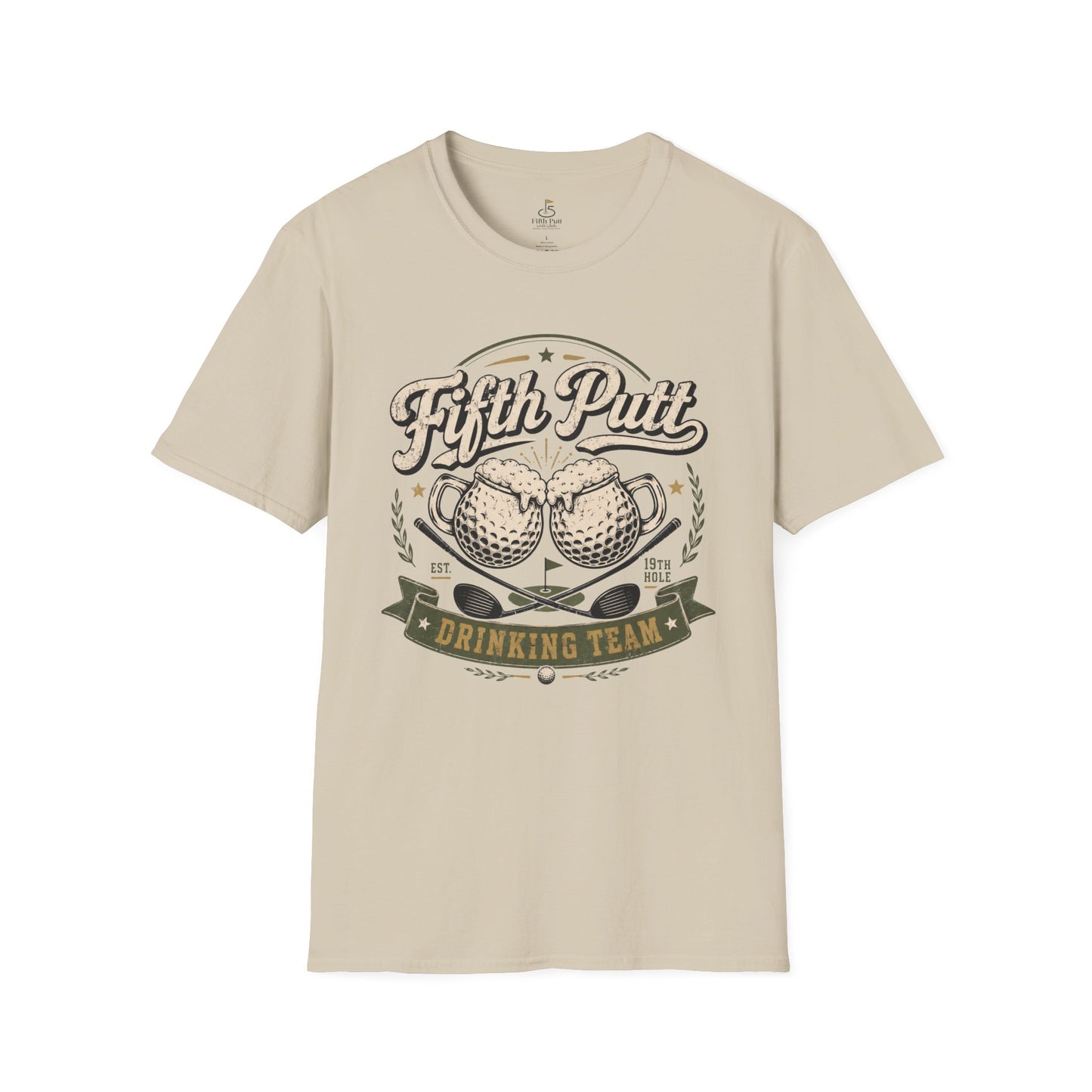 Fifth Putt Drinking Team T‑Shirt — Golf Humor Graphic Tee