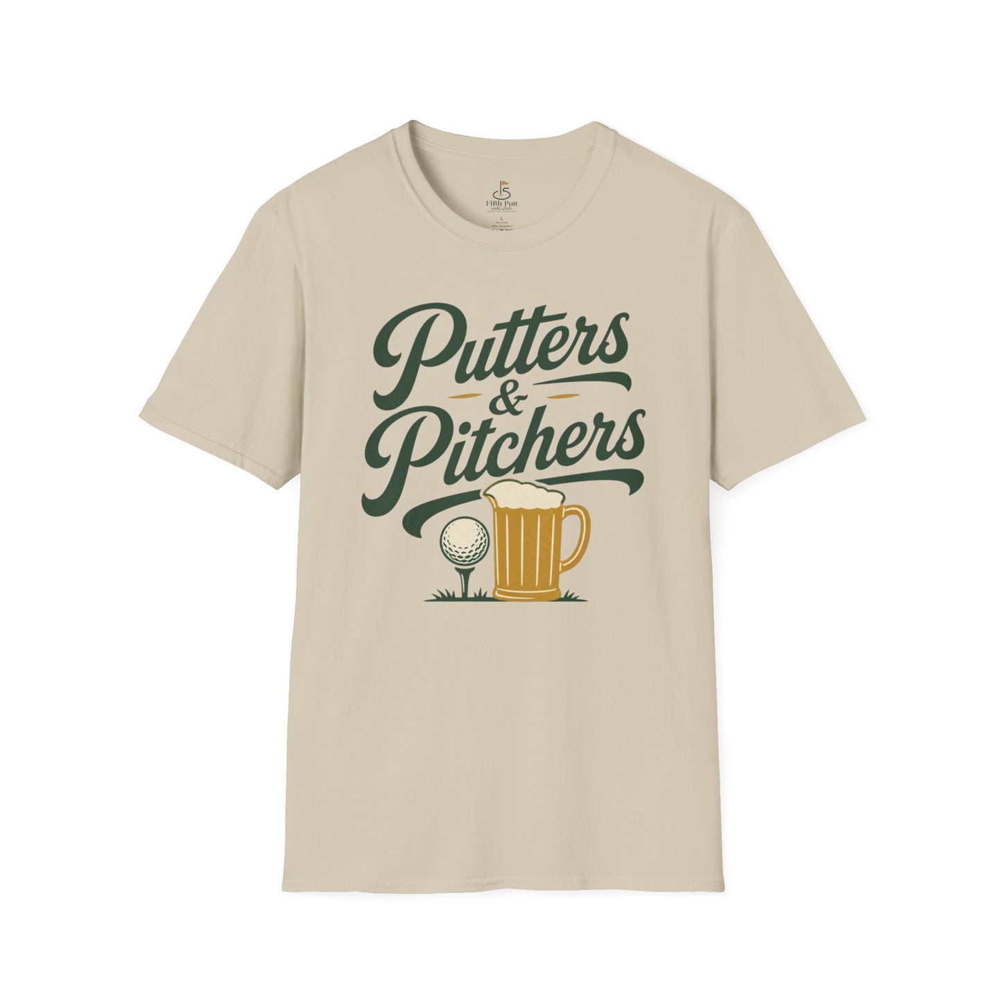 Putters & Pitchers Golf T-Shirt — Funny Beer and Golf Graphic Tee