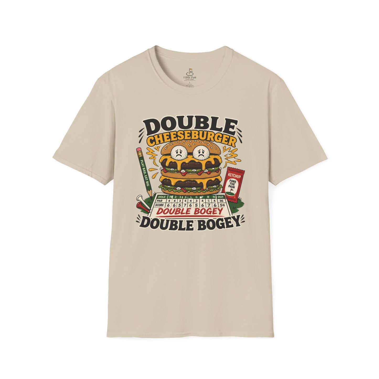 Double Cheeseburger Double Bogey T-Shirts
