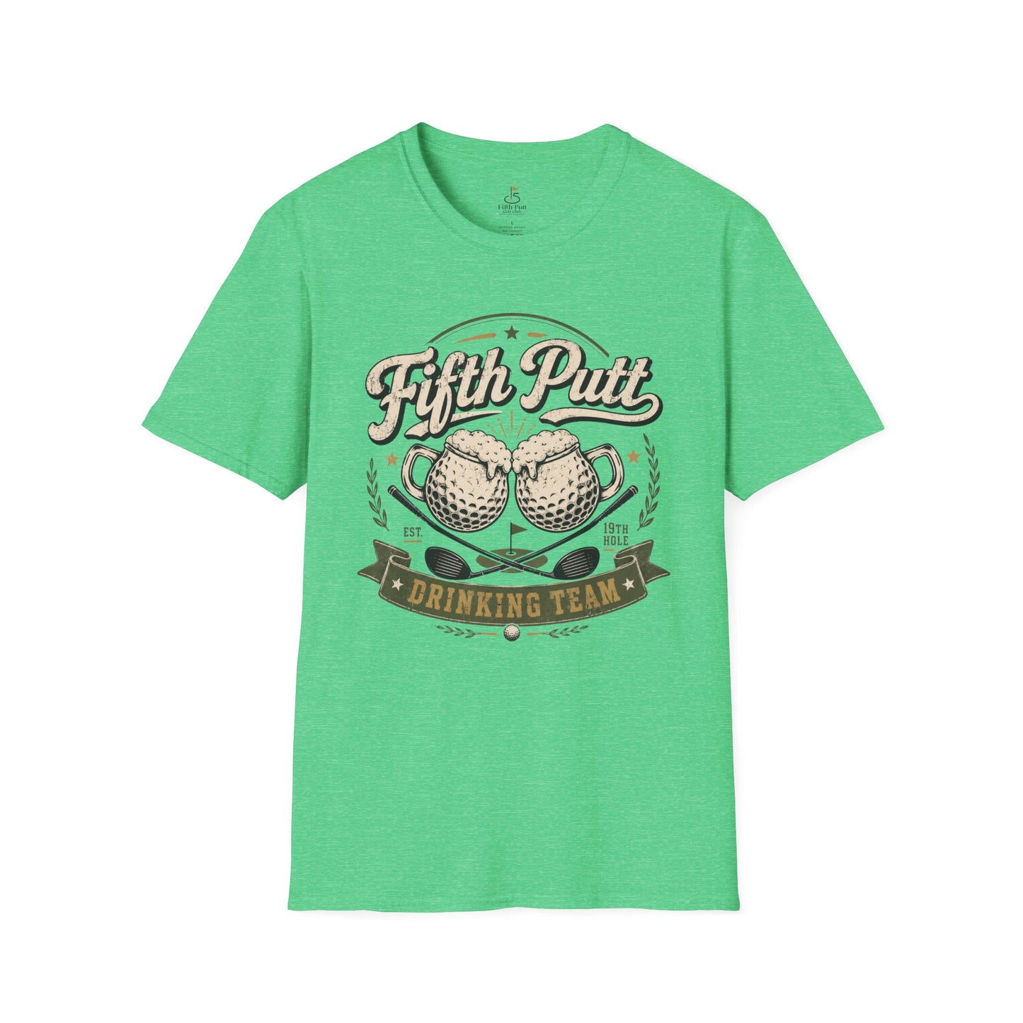 Fifth Putt Drinking Team T‑Shirt — Golf Humor Graphic Tee