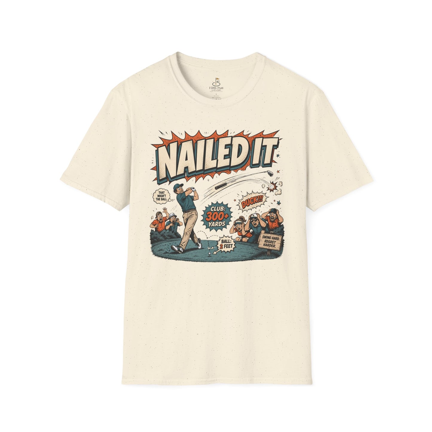 Nailed It Golf Graphic T-Shirt – Vintage Comic Golfing Shirt