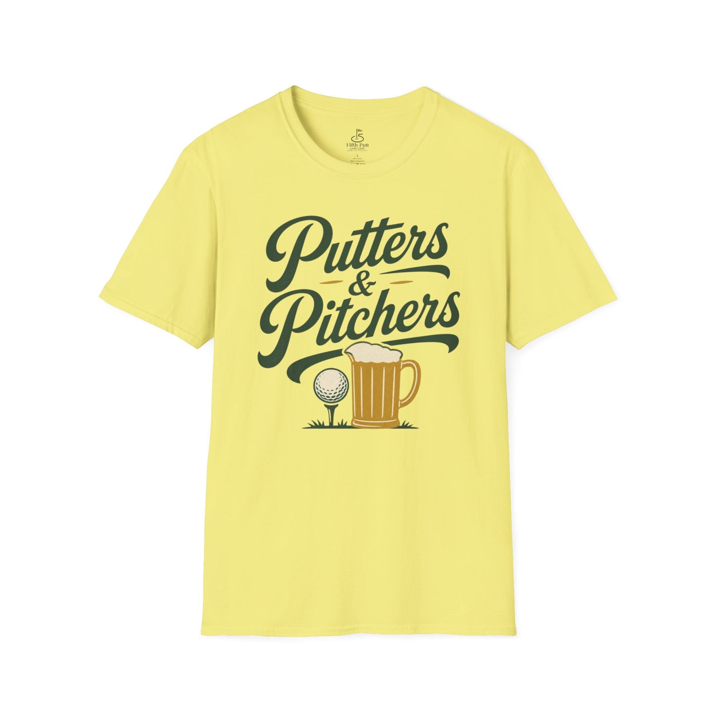 Putters & Pitchers Golf T-Shirt — Funny Beer and Golf Graphic Tee