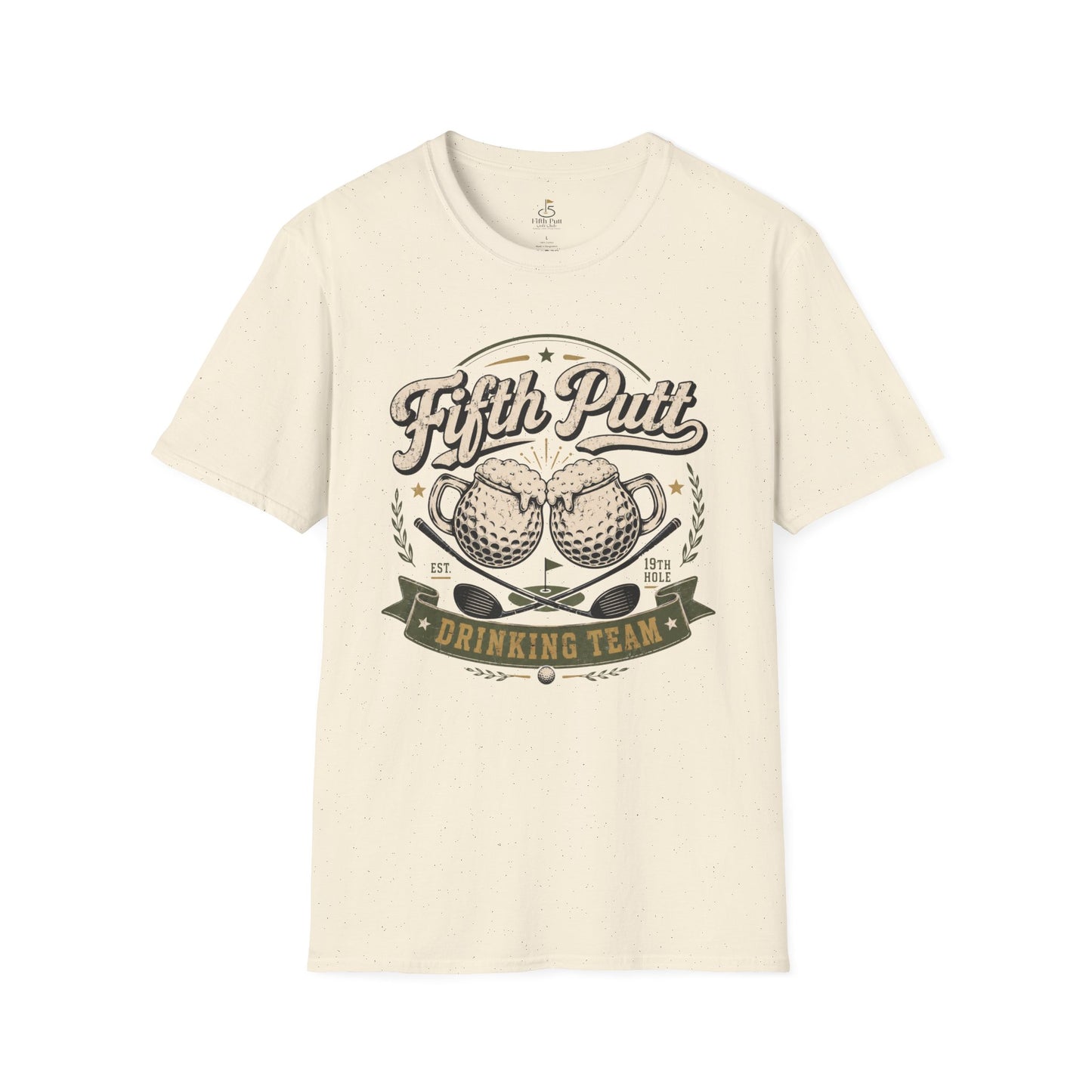 Fifth Putt Drinking Team T‑Shirt — Golf Humor Graphic Tee