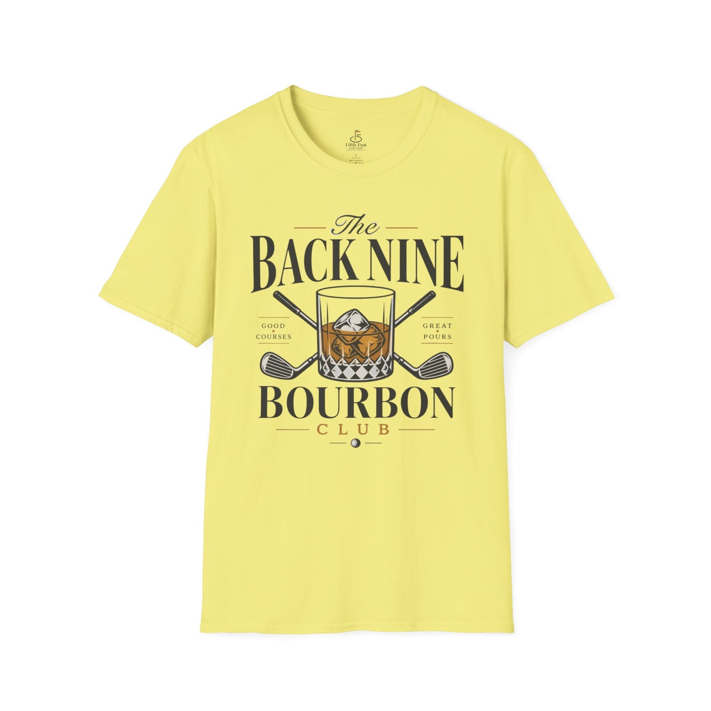 Back Nine Bourbon Club T-Shirt — Golf & Whiskey Graphic Tee