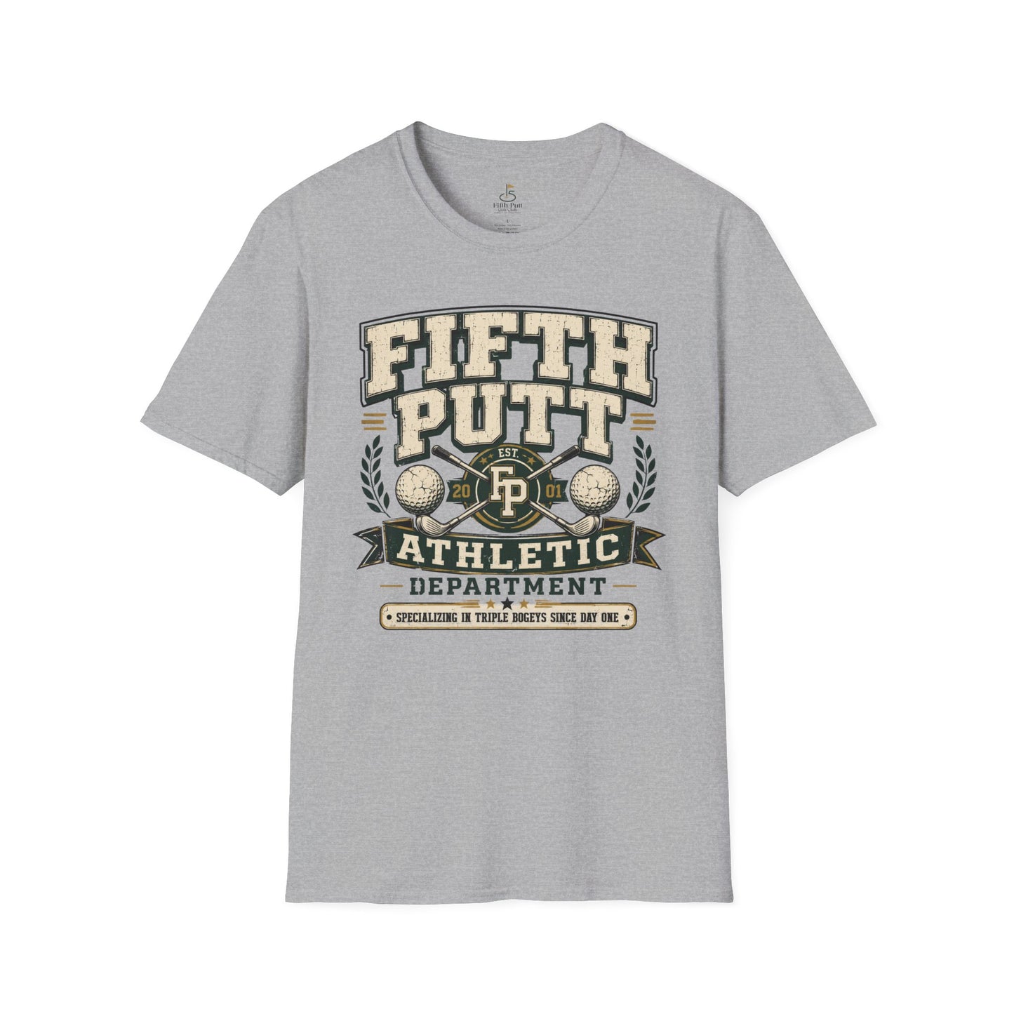 Fifth Putt Athletic Department Golf T‑Shirt — Vintage Golf Club Tee