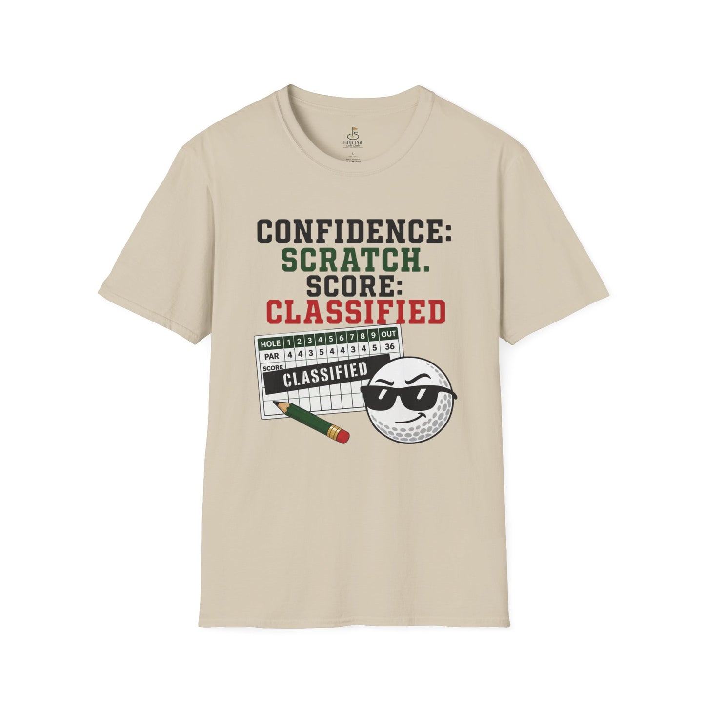 Confidence: Scratch. Score: Classified T-Shirt