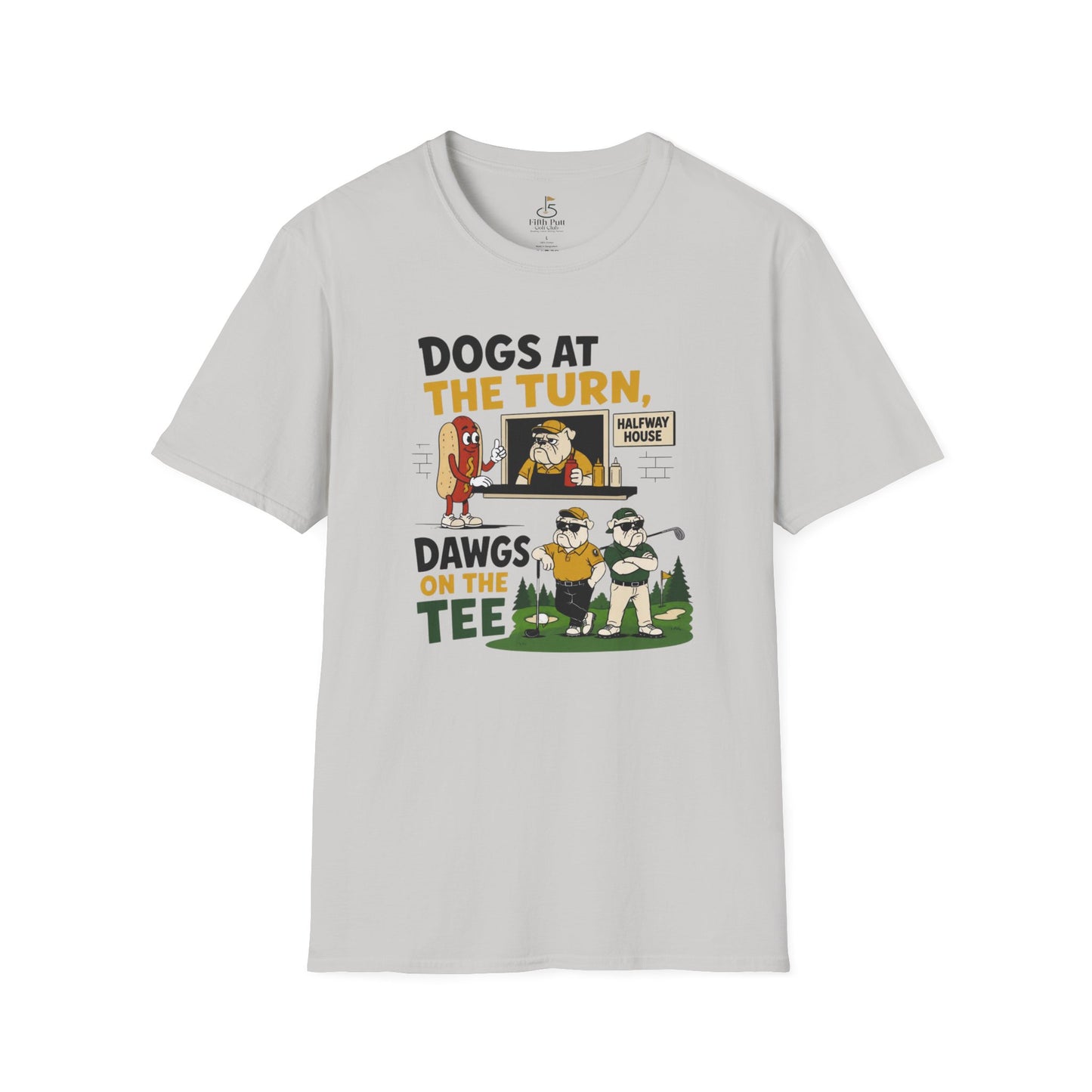 Dogs at the Turn, Dawgs on the Tee Golf T-Shirt