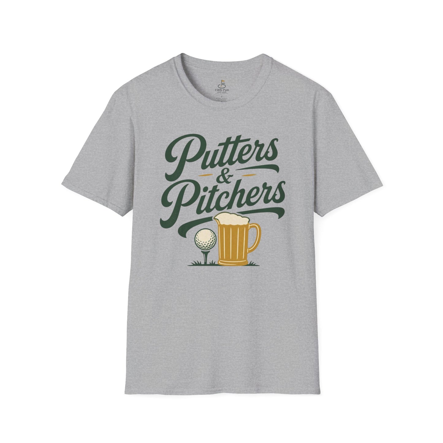 Putters & Pitchers Golf T-Shirt — Funny Beer and Golf Graphic Tee