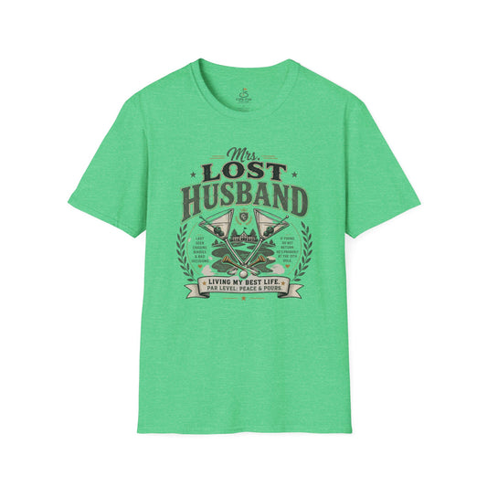 Mrs. Lost Husband Golf T-Shirt — Funny Wife Golf Shirt