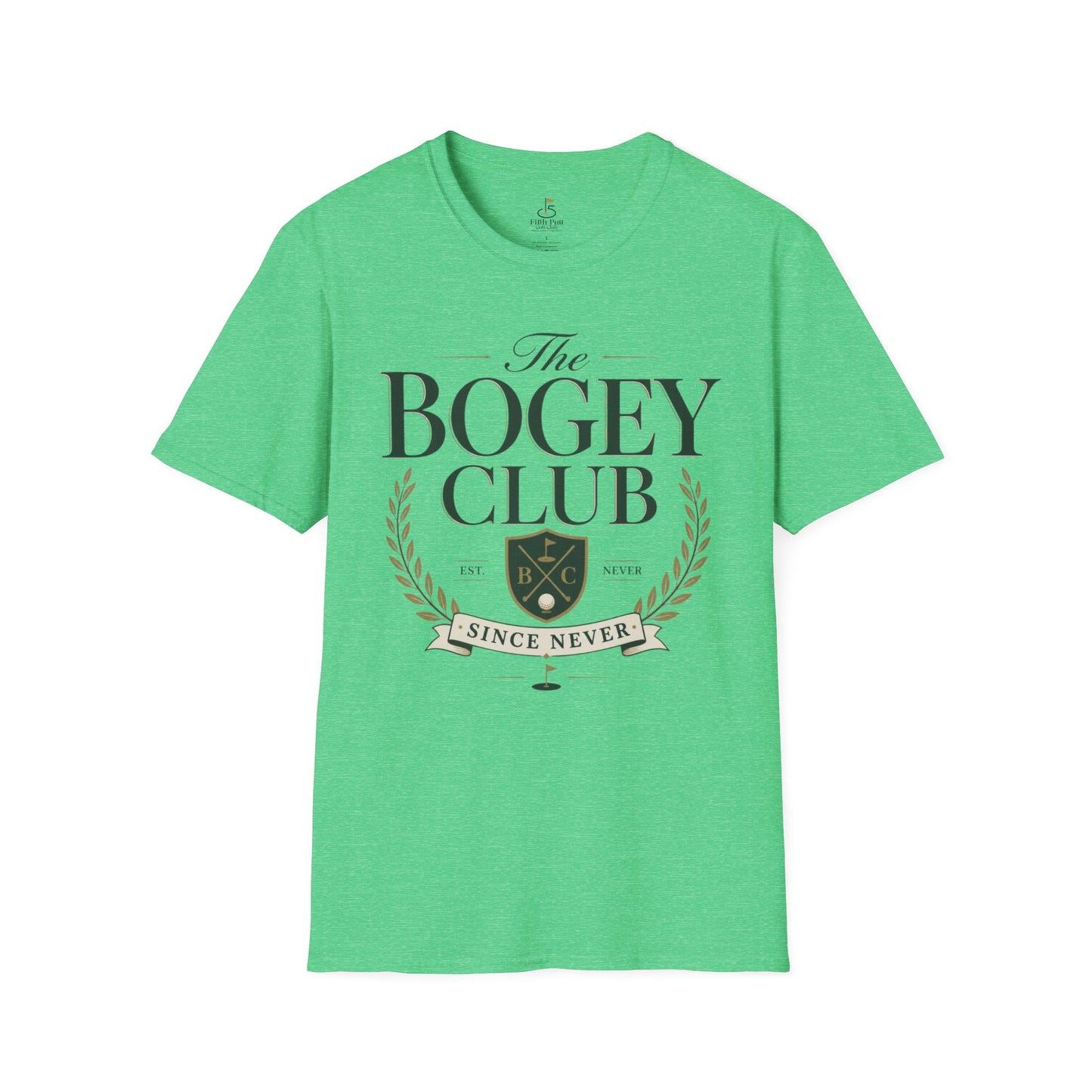 The Bogey Club Golf T-Shirt — 'Since Never' Vintage Golf Humor Tee