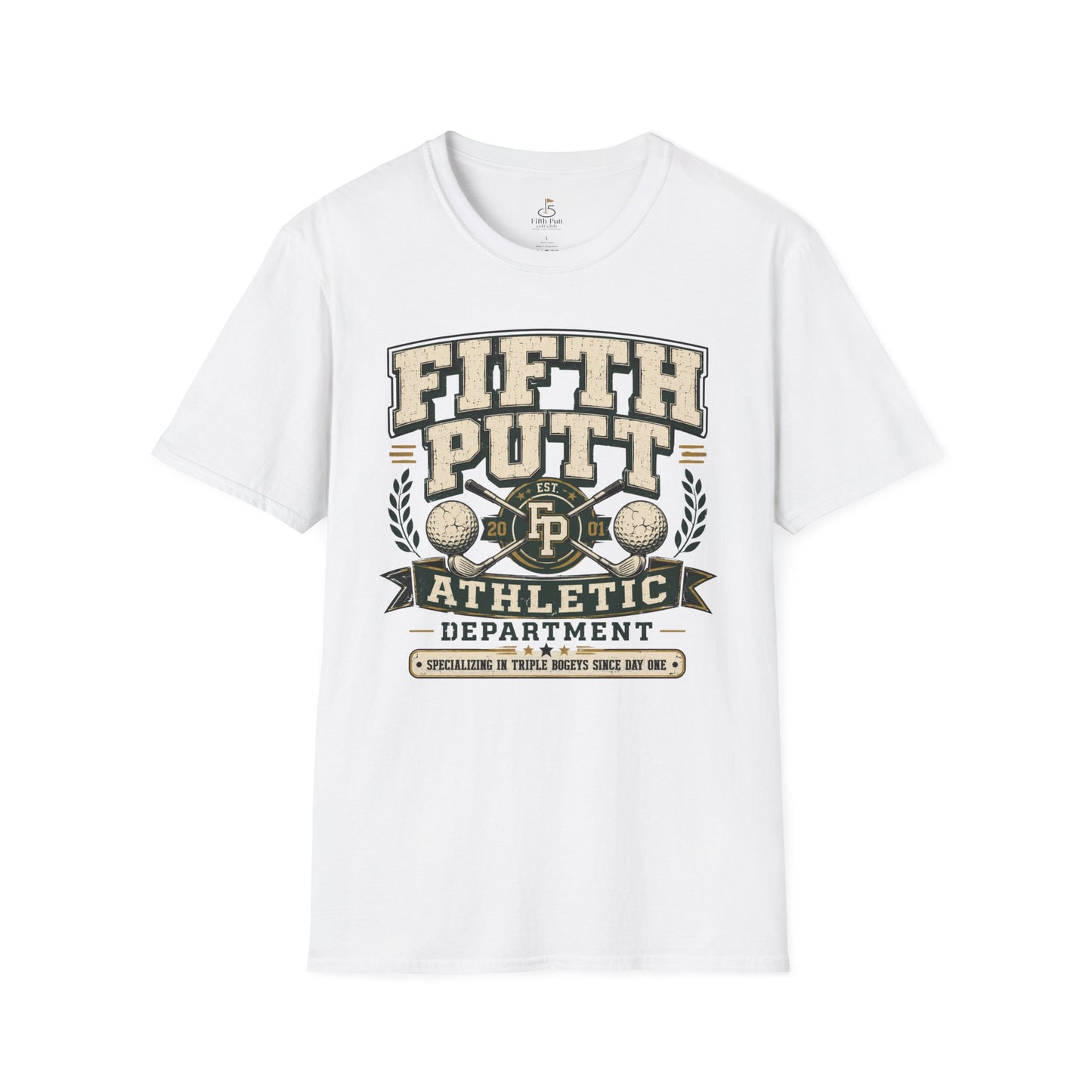Fifth Putt Athletic Department Golf T‑Shirt — Vintage Golf Club Tee