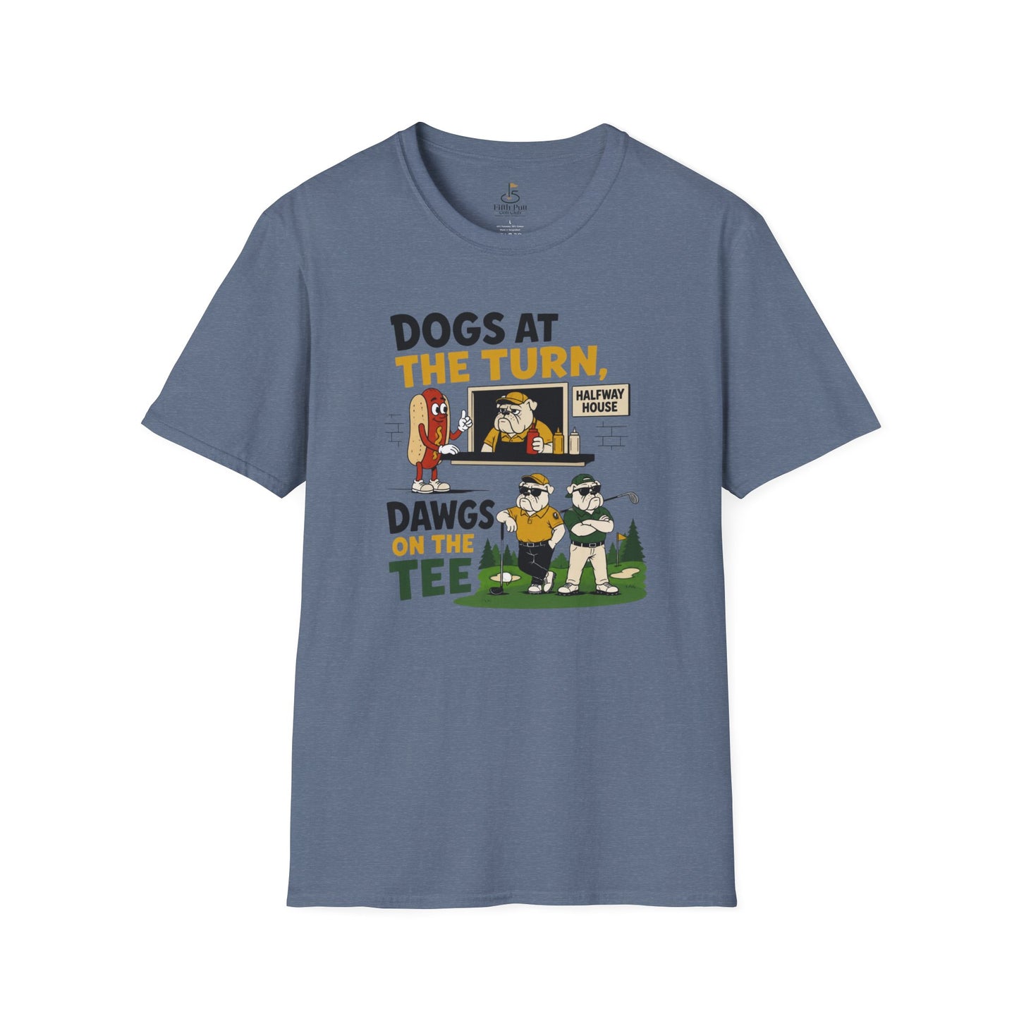 Dogs at the Turn, Dawgs on the Tee Golf T-Shirt