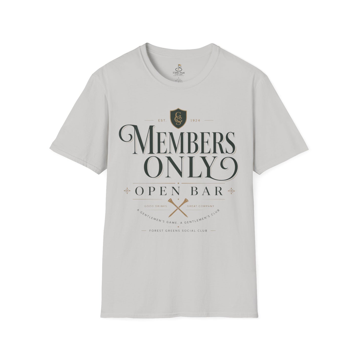 Members Only Open Bar Golf T-Shirt
