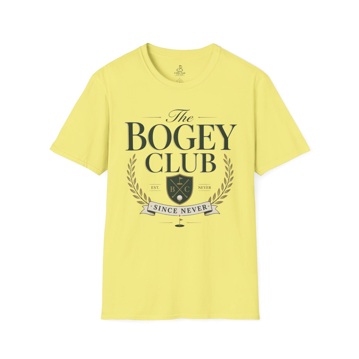 The Bogey Club Golf T-Shirt — 'Since Never' Vintage Golf Humor Tee