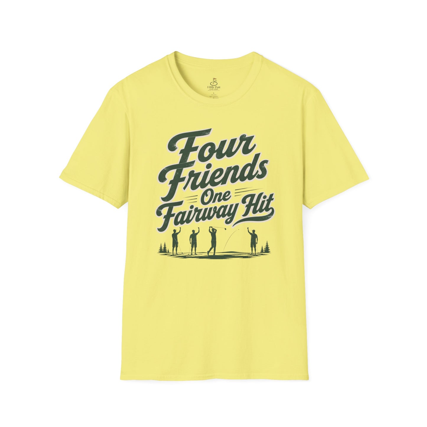 Four Friends One Fairway Hit Golf T-Shirt - Casual Golfing Tee