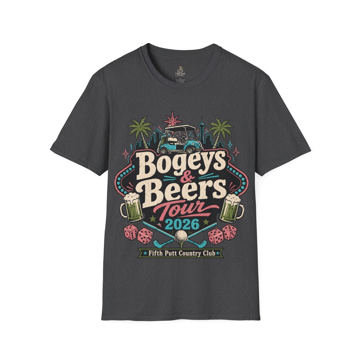 Bogeys & Beers Tour 2026 Golf T-Shirt