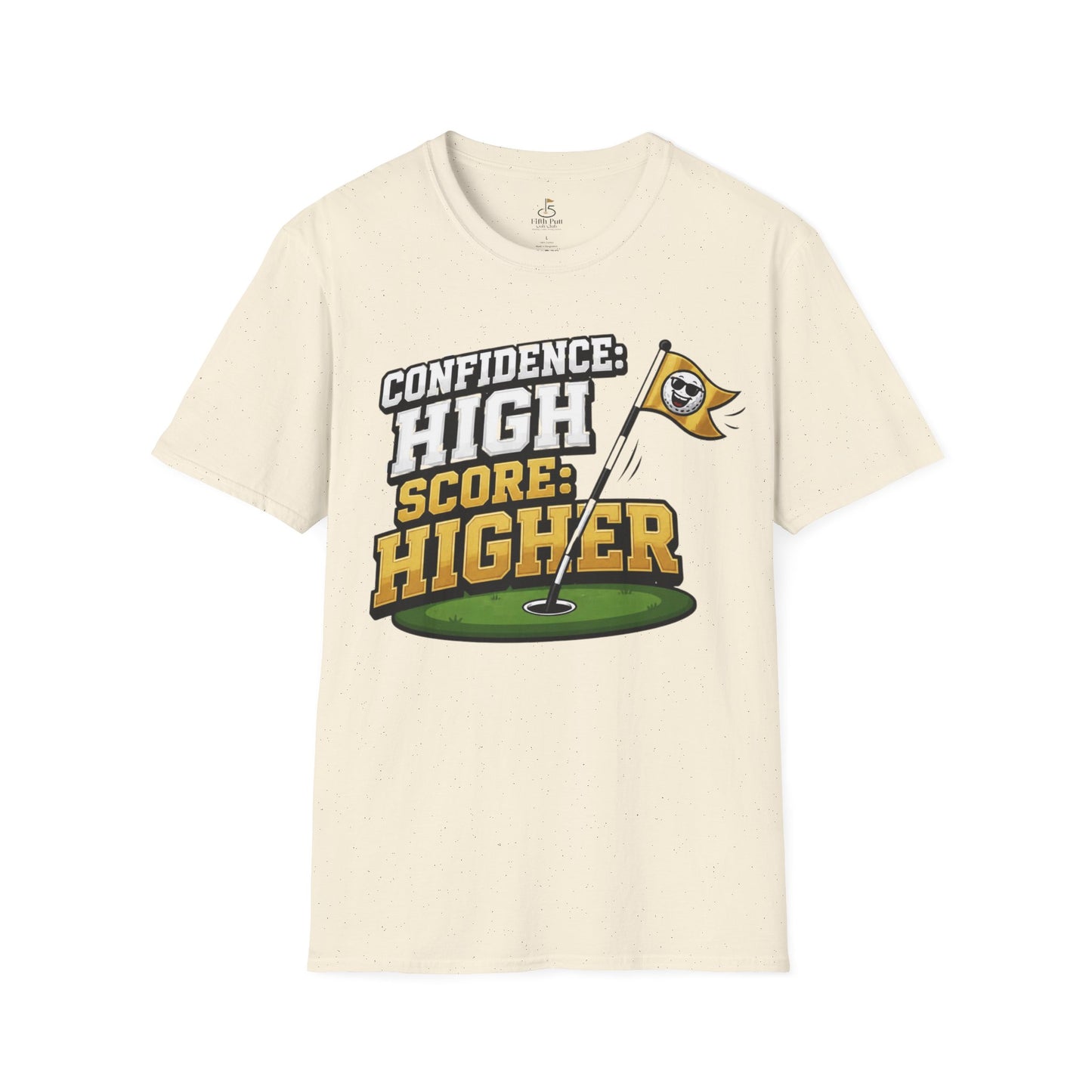 Confidence High Score Higher Golf T-Shirt – Motivational Golf Graphic Tee