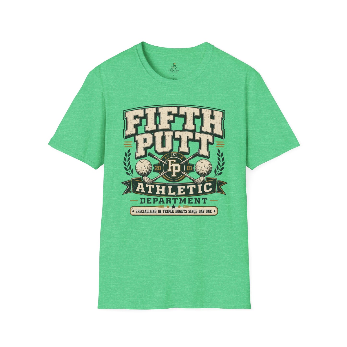 Fifth Putt Athletic Department Golf T‑Shirt — Vintage Golf Club Tee