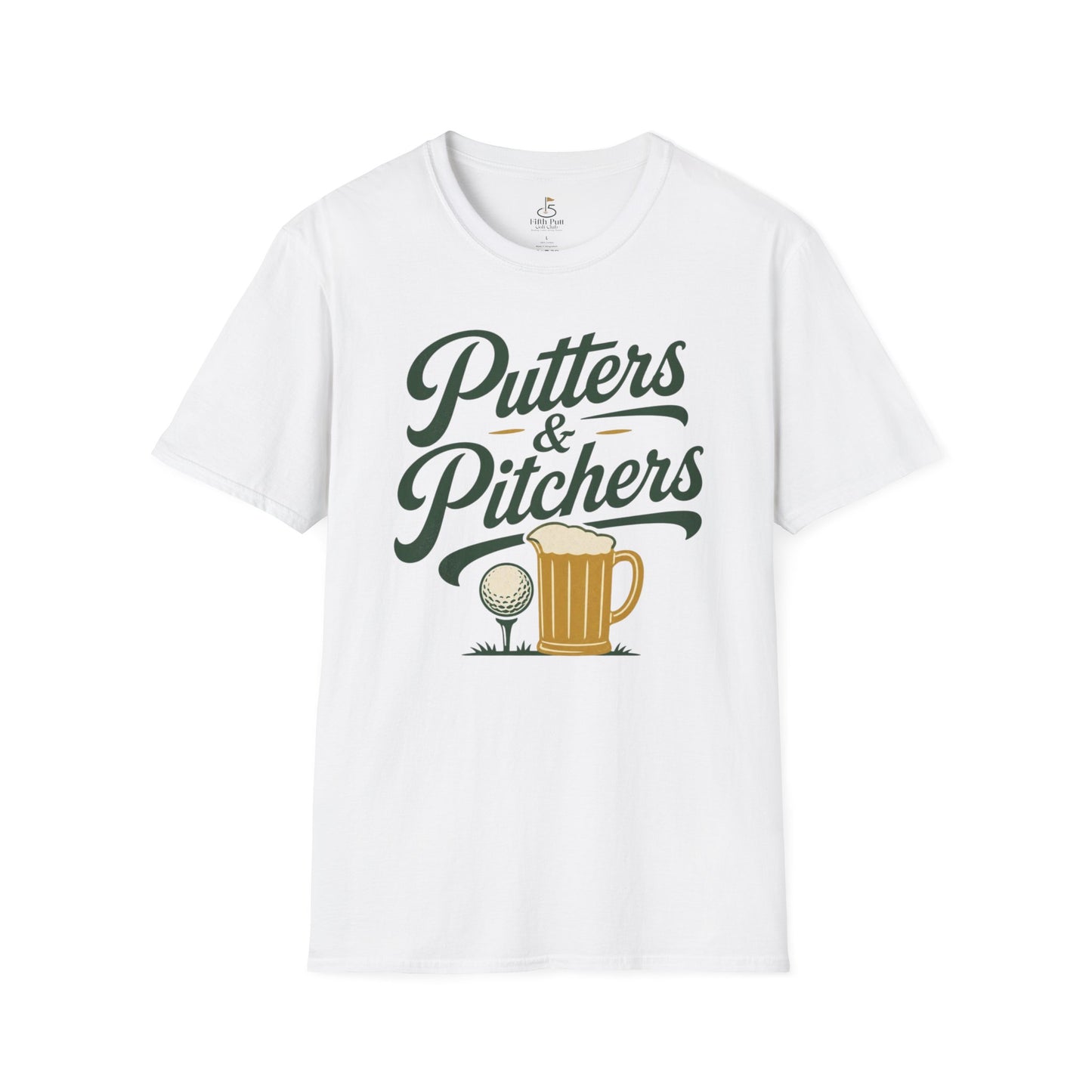Putters & Pitchers Golf T-Shirt — Funny Beer and Golf Graphic Tee