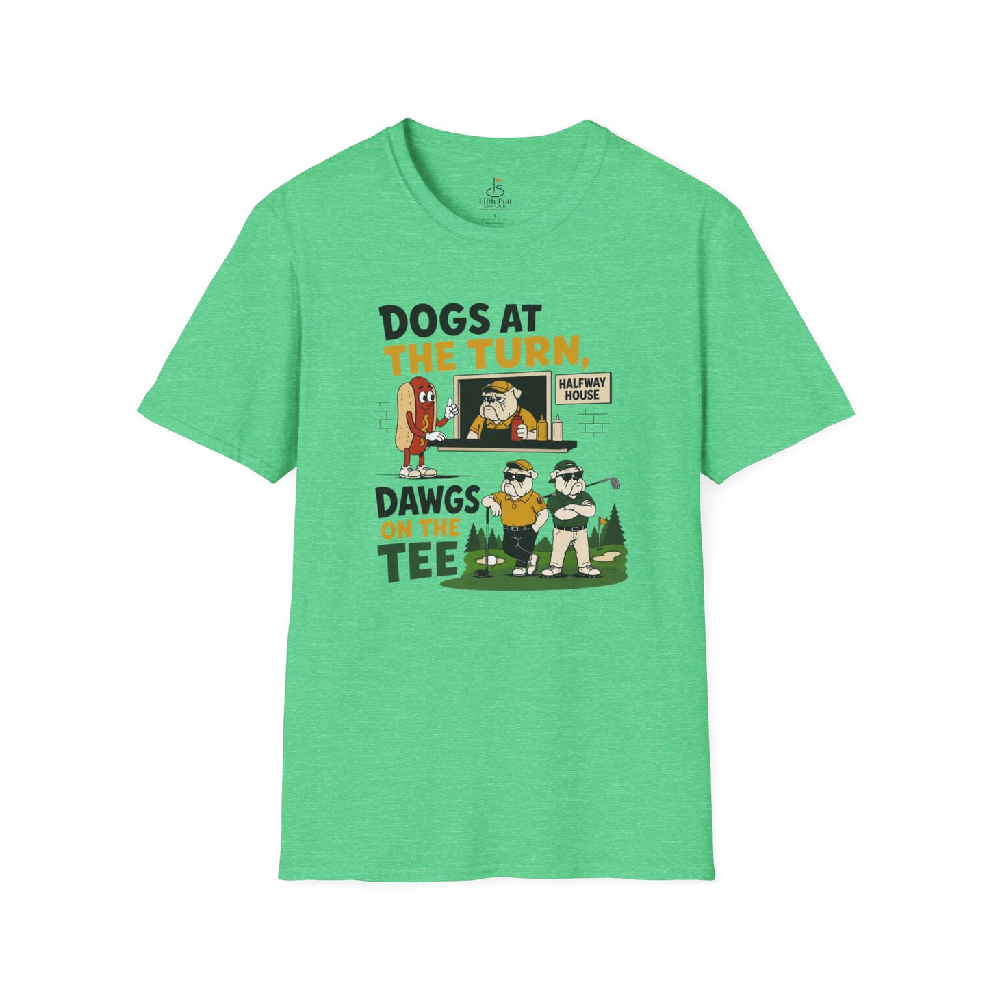 Dogs at the Turn, Dawgs on the Tee Golf T-Shirt