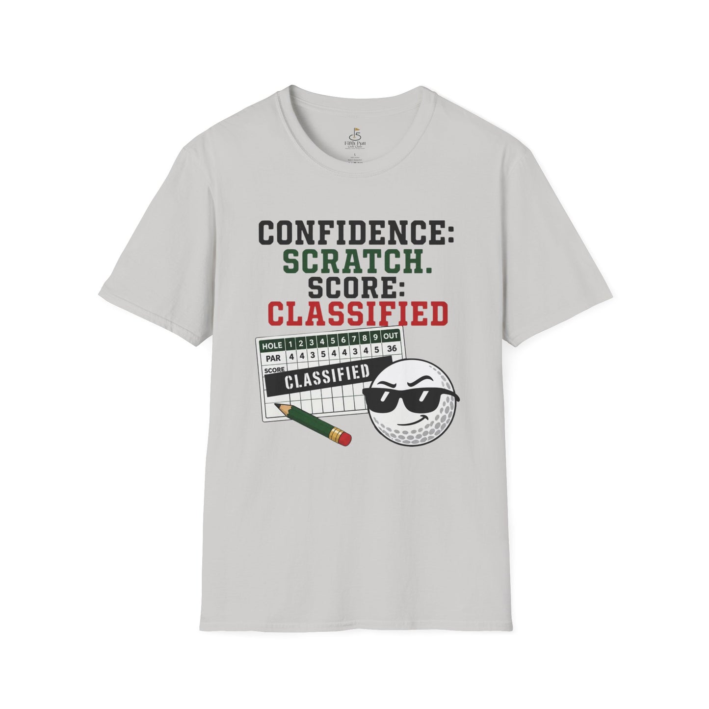 Confidence: Scratch. Score: Classified T-Shirt