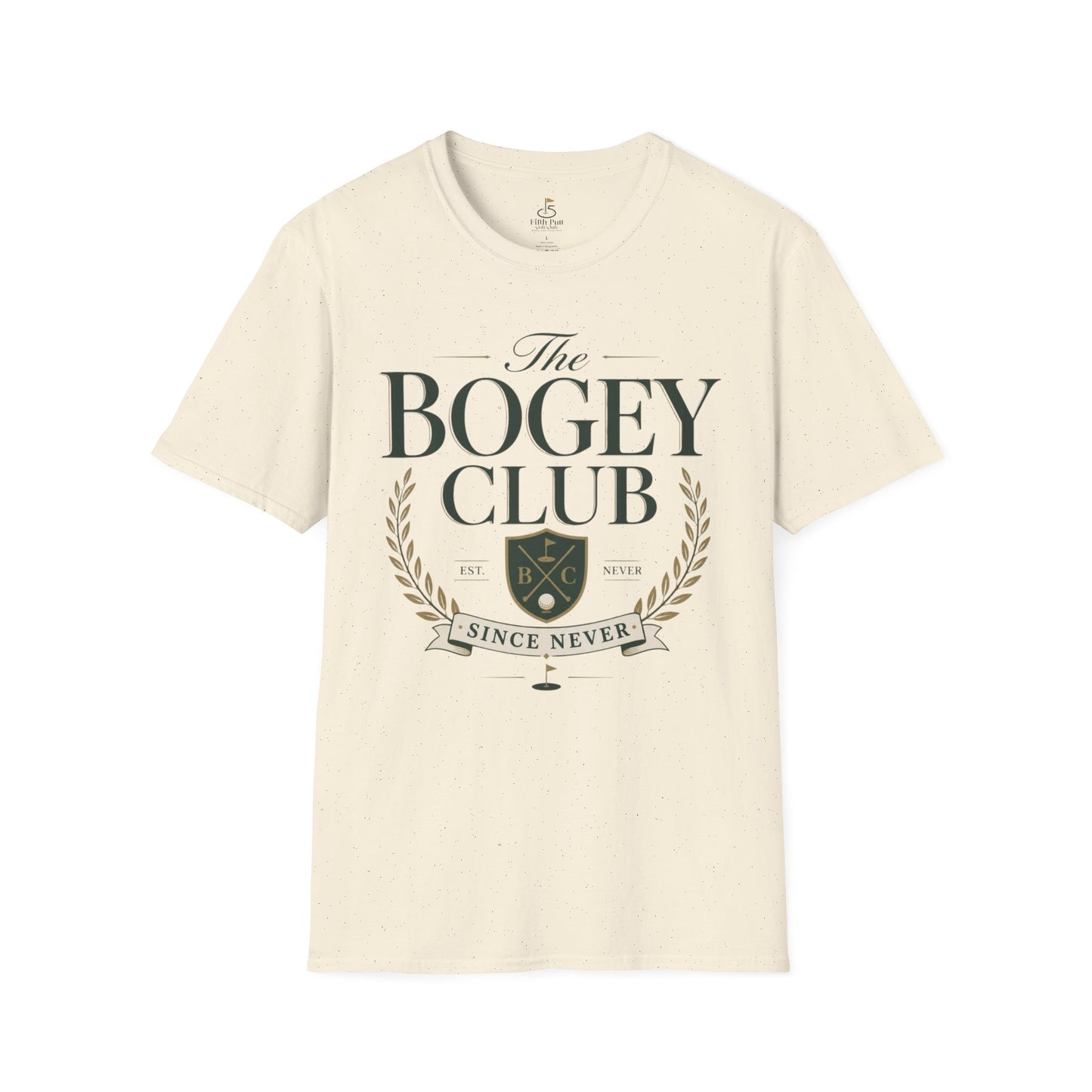 The Bogey Club Golf T-Shirt — 'Since Never' Vintage Golf Humor Tee