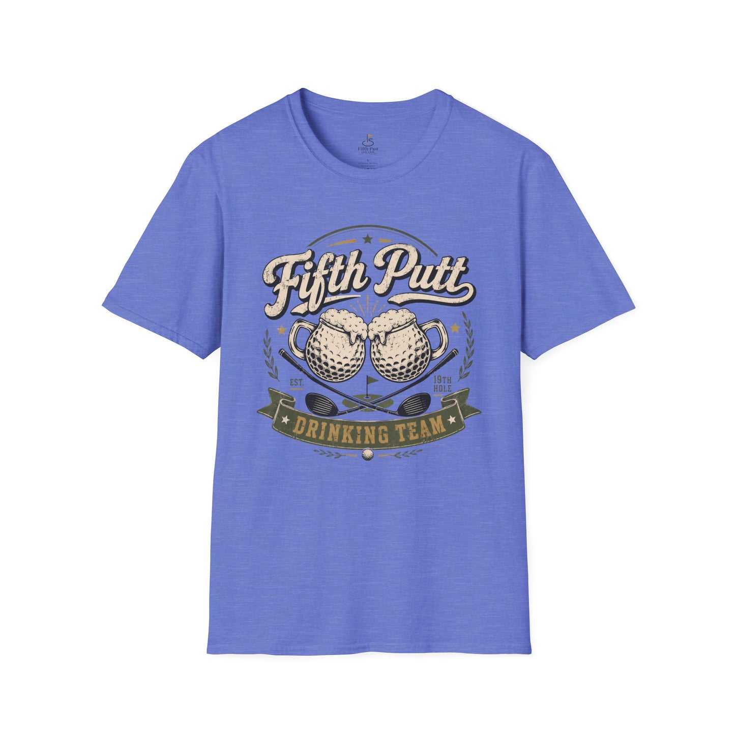 Fifth Putt Drinking Team T‑Shirt — Golf Humor Graphic Tee