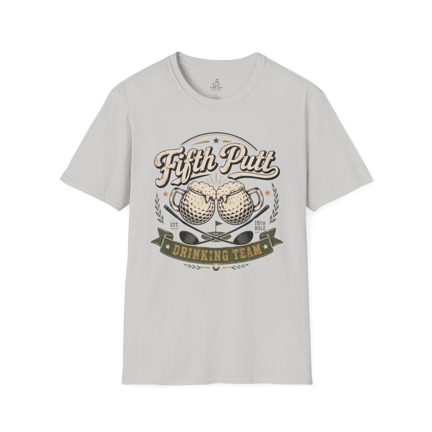 Fifth Putt Drinking Team T‑Shirt — Golf Humor Graphic Tee